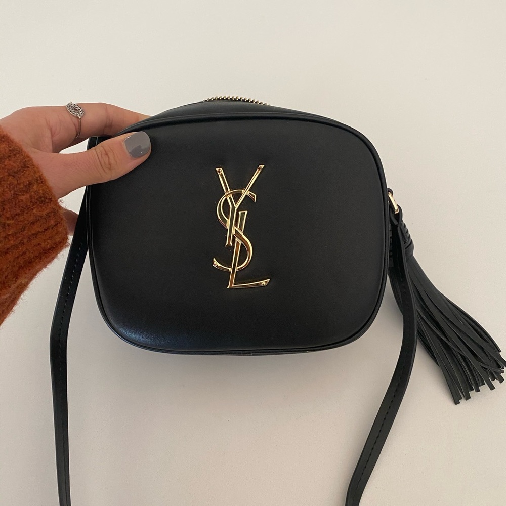YSL black blogger bag